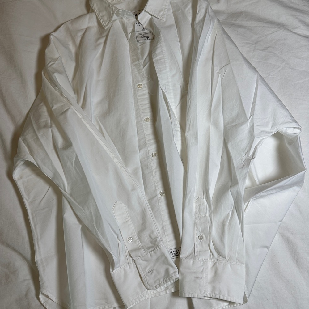 Frank & Eileen White Oona Shirt Button Down New - Picture 5 of 6